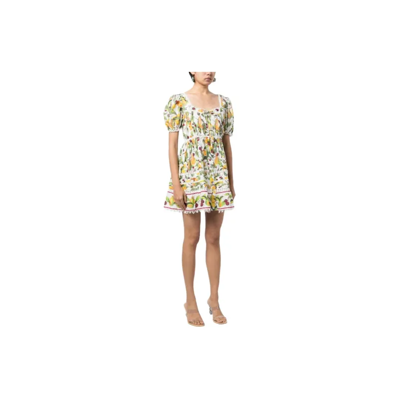 Farm Rio Orchard Floral-print Mini Dress-1