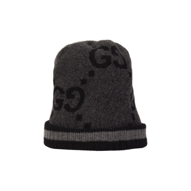 GUCCI Monogram Knitted Beanie-0