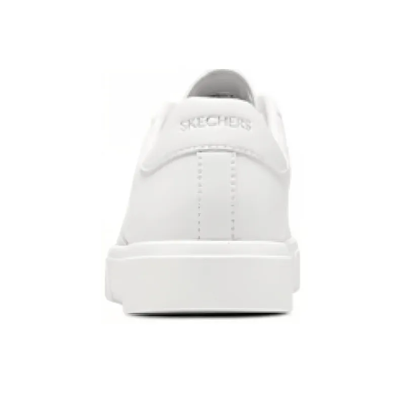 Skechers Court Classics Low Top Skateboard Shoes Women's White-3
