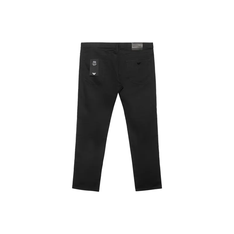EMPORIO ARMANI J06 Stretch twill Slim fit Trousers-1