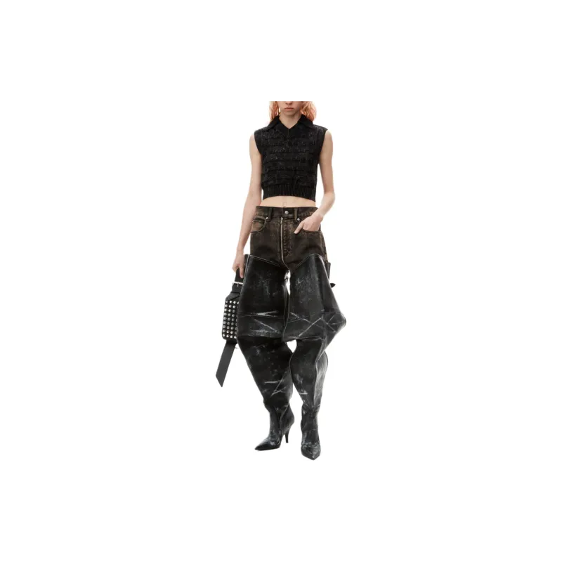 Alexander Wang Logo intarsia Knitted Vest-1