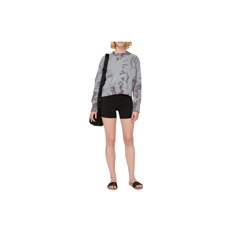 Lululemon Ready To Roll Sweatshirt Women's Gray Red Print-2