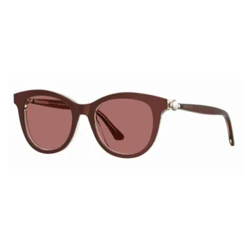 Jimmy Choo Acetate Rectangular Sunglasses Women's Red