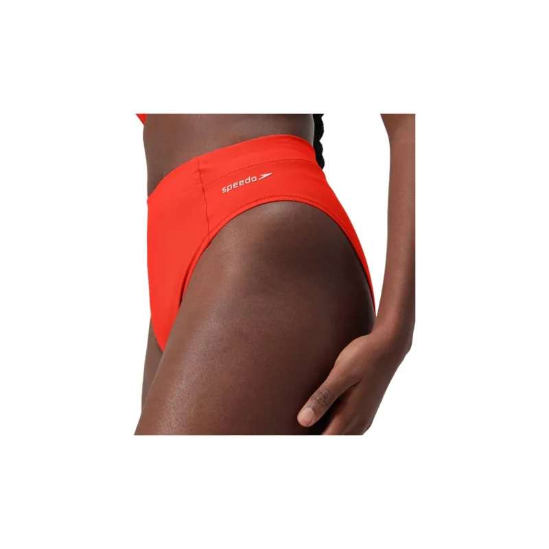 Speedo Solid Hi Waist Bottom Swimming Shorts Women's-3