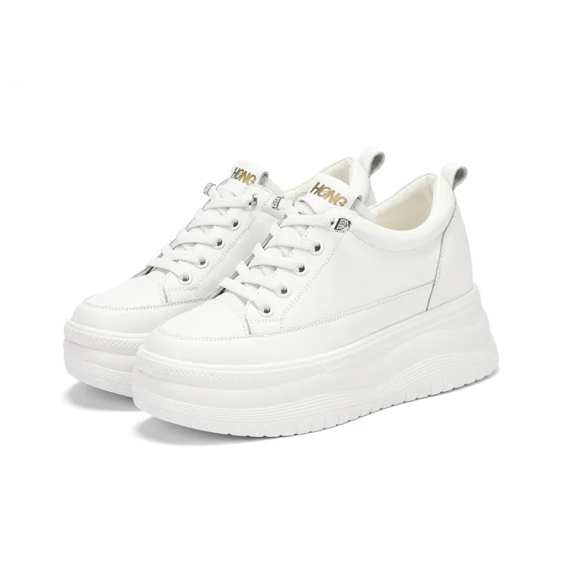 RED DRAGONFLY Small White Shoes Lightweight Height Increasing Low Top Casual Shoes Women's Black Beige-10