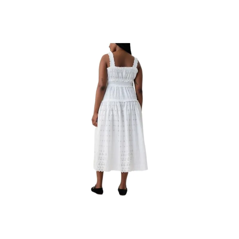 Doen X GAP DOEN Collaboration Series Slip Dresses Women's White-4