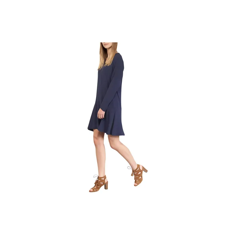 Tommy Hilfiger Long Sleeved Dress Women's Marine Blue-1