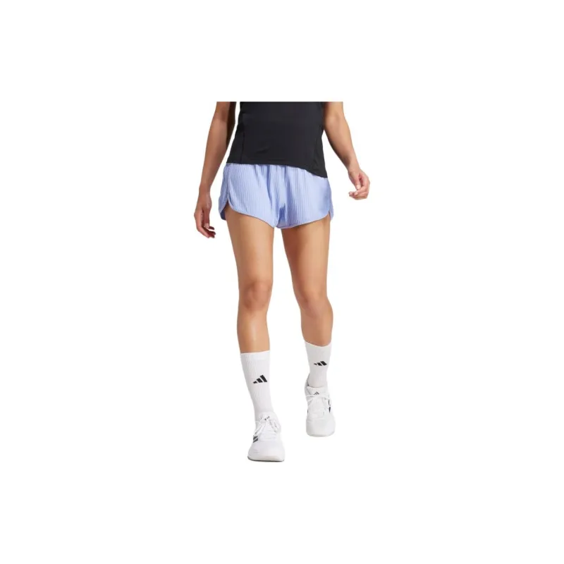 Adidas Free Shipping With AdiClub Pacer All Gym Seasonal Rib High-Rise Tonal 3-Stripes Shorts-1