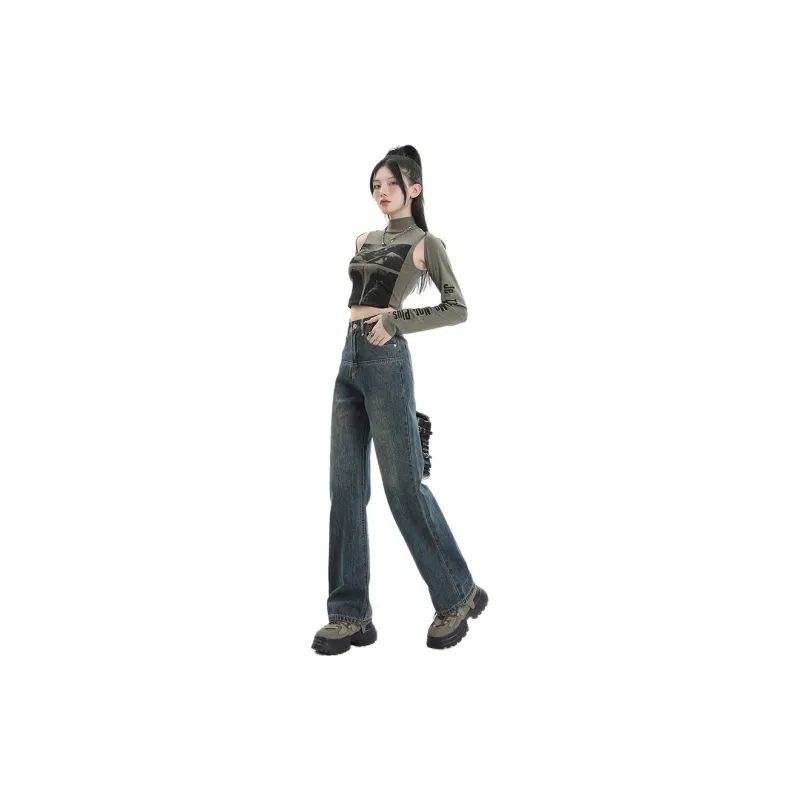 SONGS ALONG Jeans Women's Vintage Blue-1