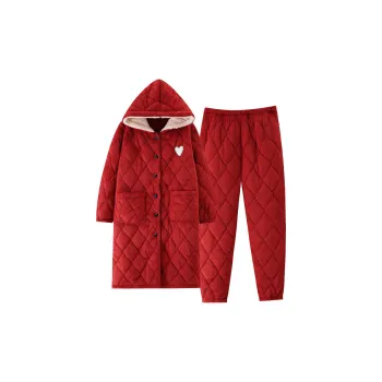 Huggy Kissy Pajama Robe Women's Red