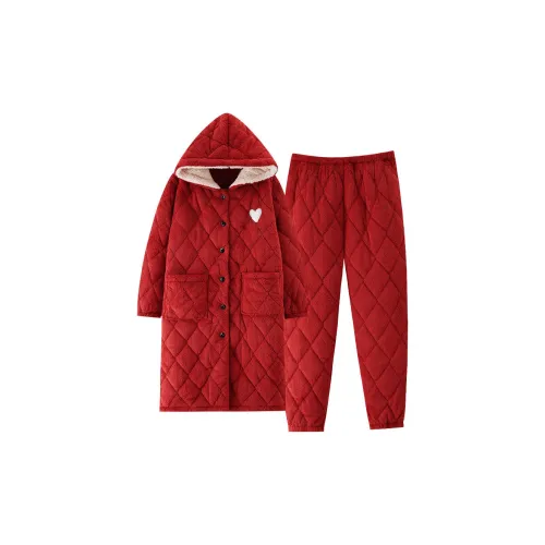 Huggy Kissy Pajama Robe Women's Red