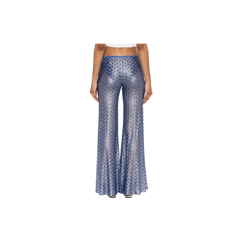MISSONI Open Knitted Flared Trousers-2