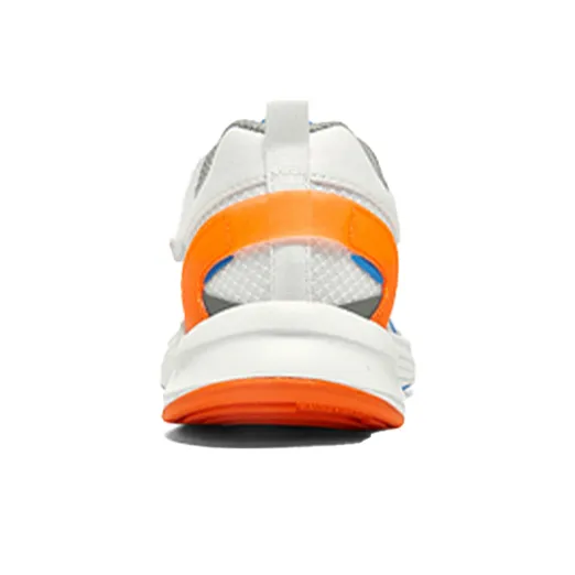 Skechers Wear Resistant Low Top Kids' Running Shoes White Orange Teenagers-3