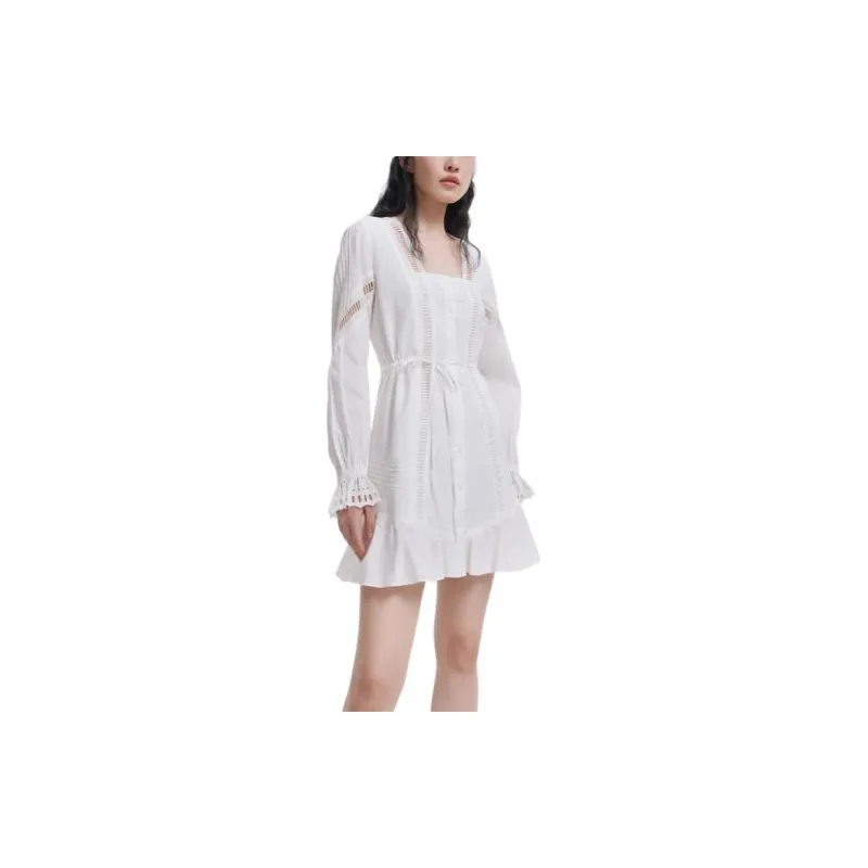 THE KOOPLES Long-Sleeved Dresses Women's White-3
