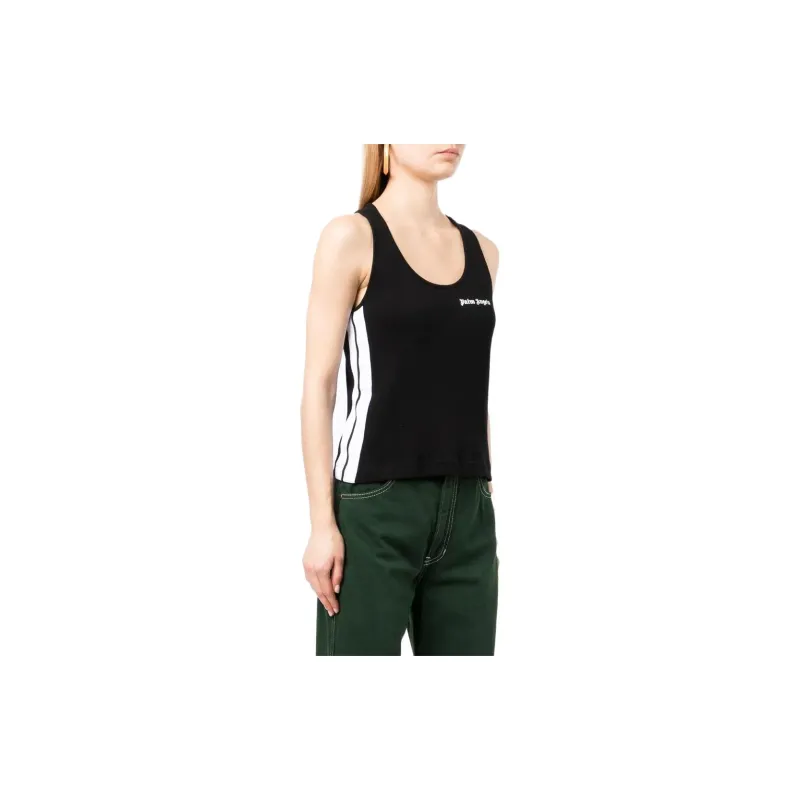 PALM ANGELS Classic Logo Tank Top Black-3