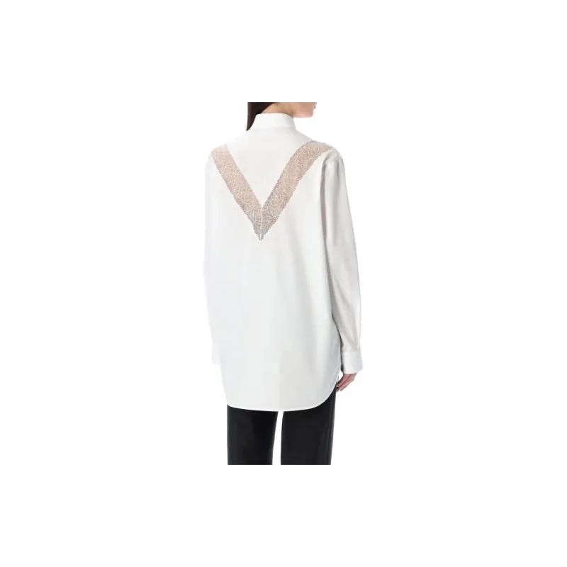 Burberry Lace trim Cotton Shirt-2