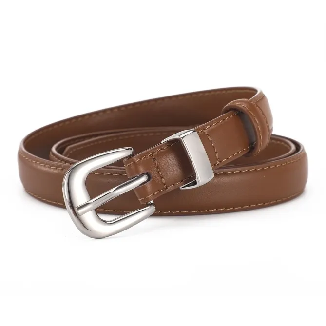 AOKANG Young People's Cow Leather Belts Women's Multicolor Width 1.9cm-3