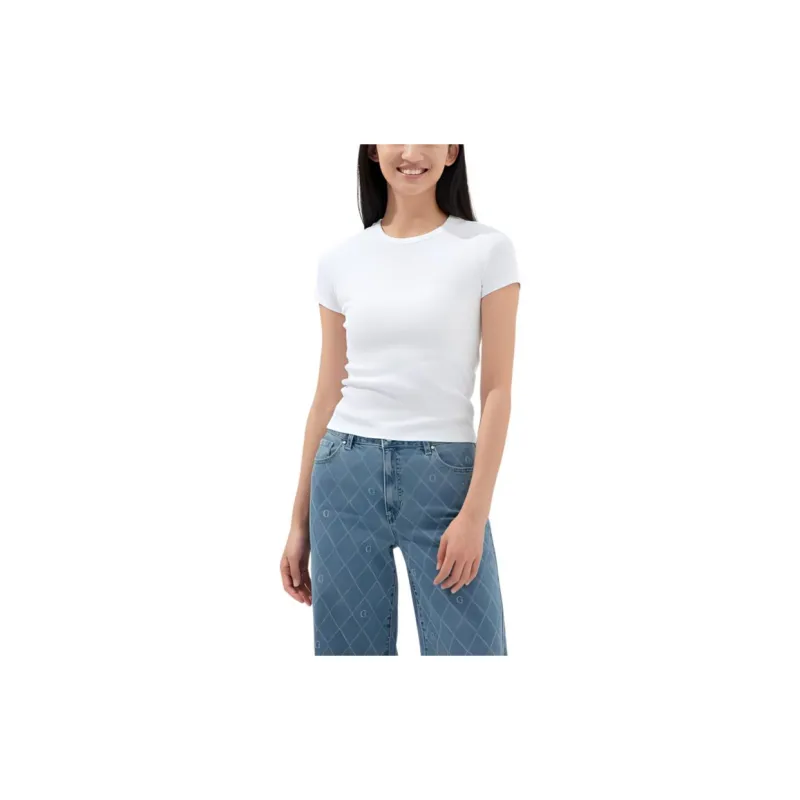 GUESS T Shirts Women's White-1