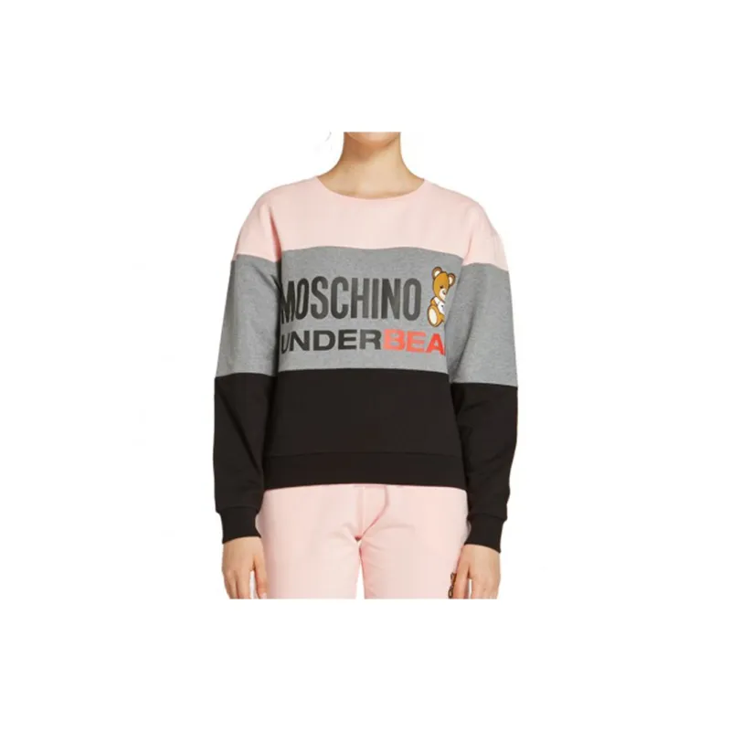 MOSCHINO Sweatshirts Women's Pink Gray Black-3