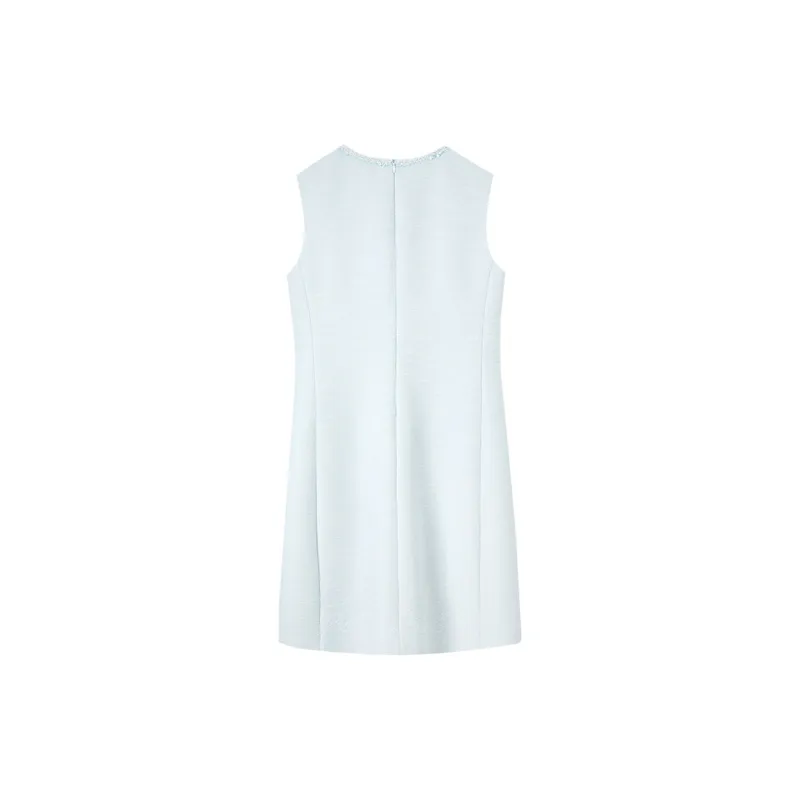 SENTUBILA Sleeveless Dress Women's Transparent Blue-5