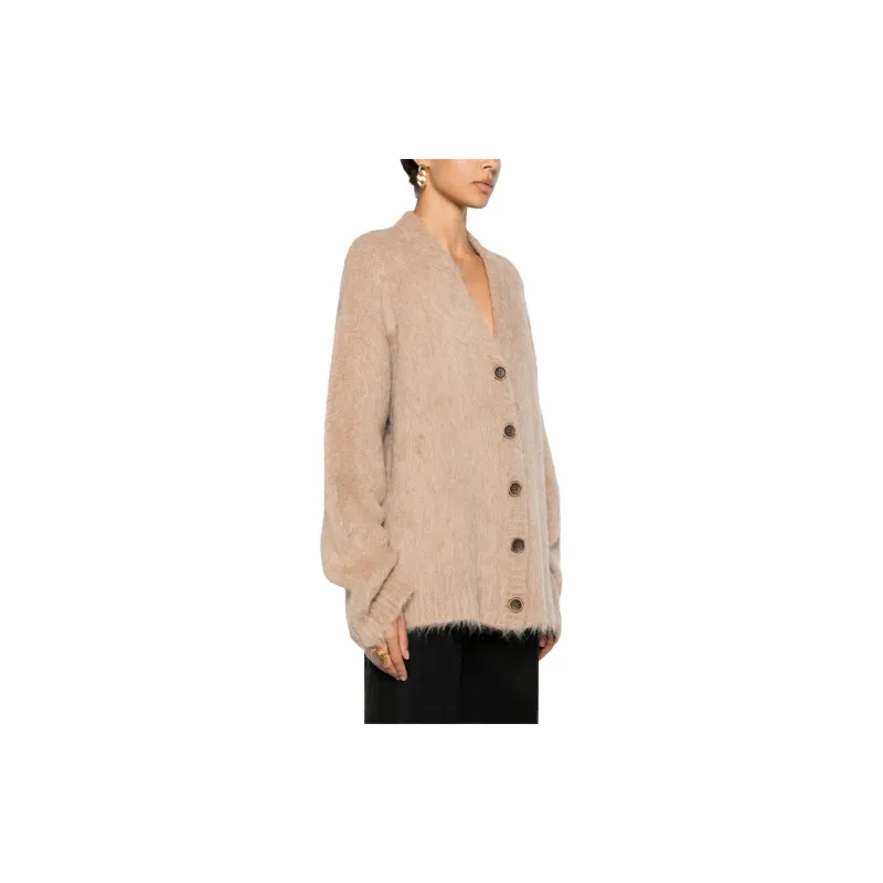 UMA WANG V-Neck Knitted Cardigan-3