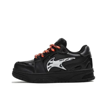 ADCDAVINCI K Series Anti Slip And Wear Resistant Height Increasing Low Top Skateboard Shoes Unisex Black