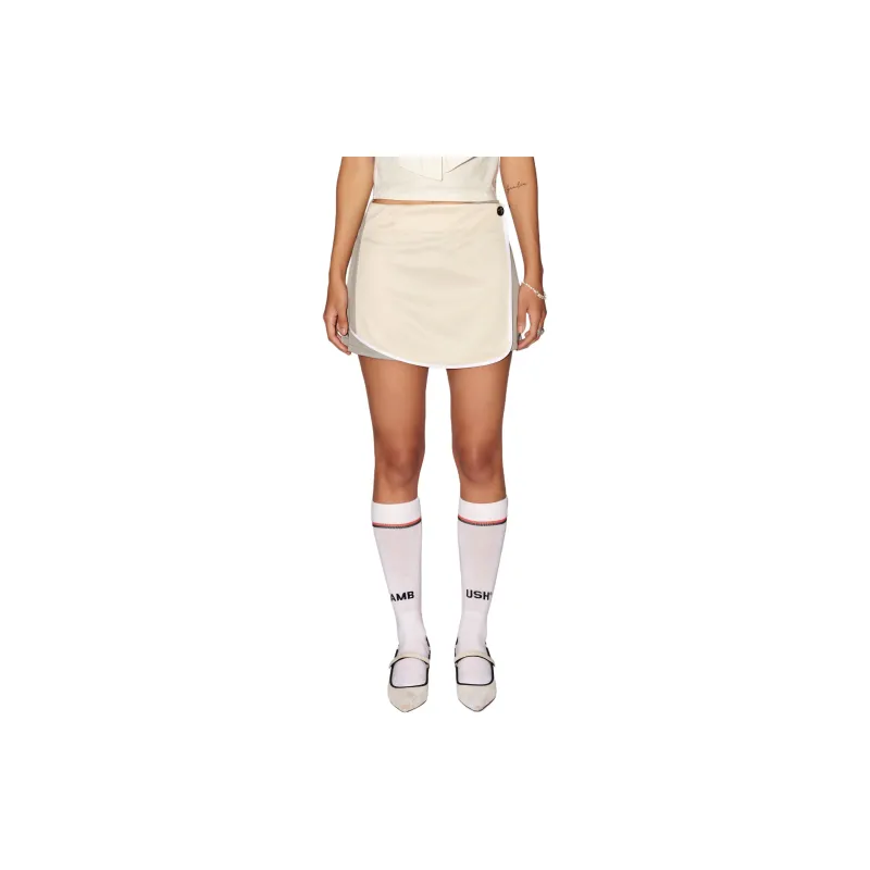 AMBUSH Back Pleat Detailed Mini Track Skirt-2