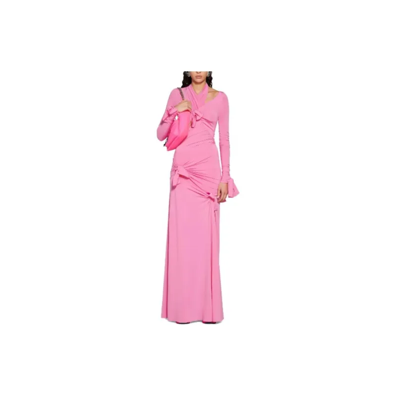 Balenciaga SS23 Long-Sleeved Dresses Slim Fit Women's Pink-1