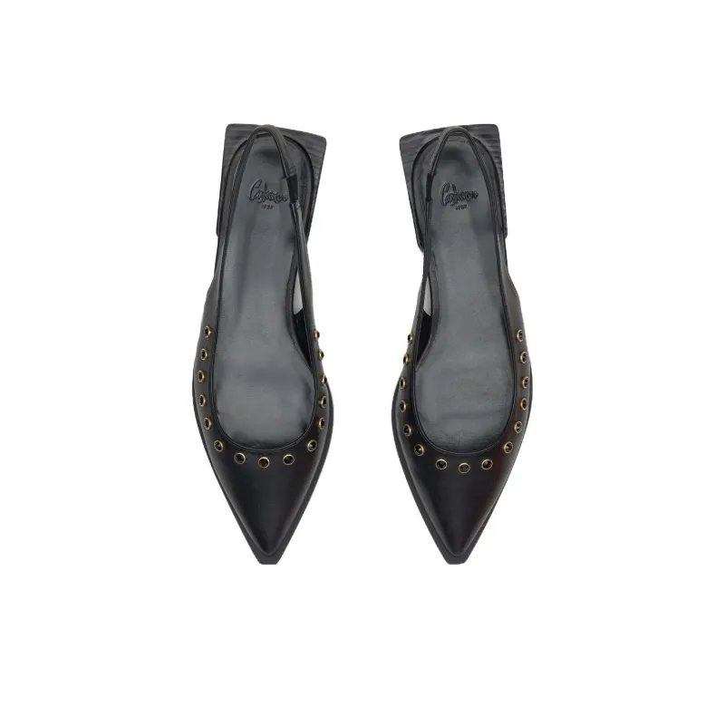 Castañer Palma Studs Casual Single Shoes 2cm Women's Black-3
