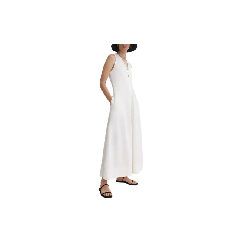 TOTEME Sleeveless Dress Women's White-3