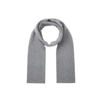 BY CREATIONS Milu Wool Knit Scarves Men's Gray/Camel