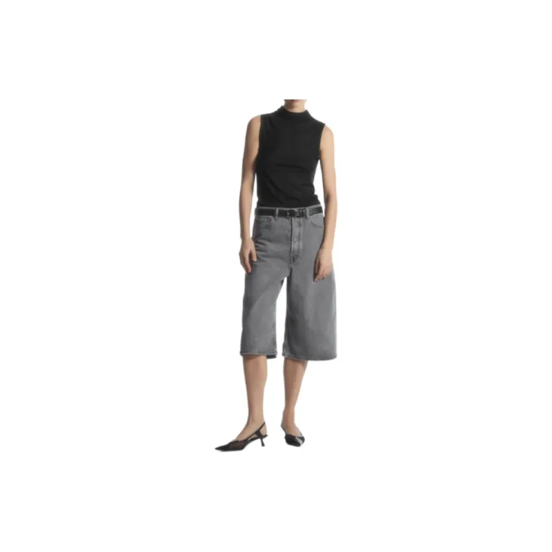 COS Denim Shorts Women's Washed Gray-1