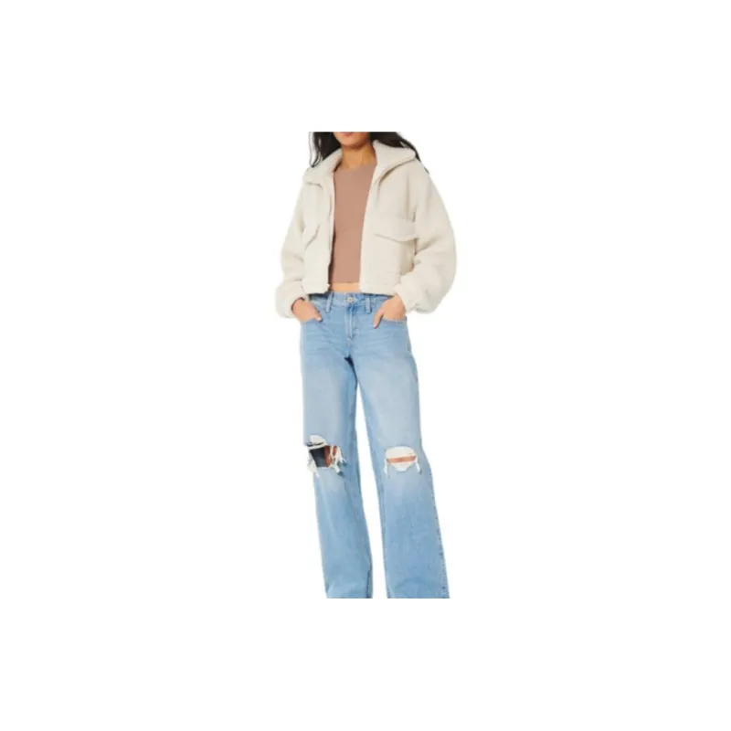 Hollister Jackets Coats Women's Cream-1