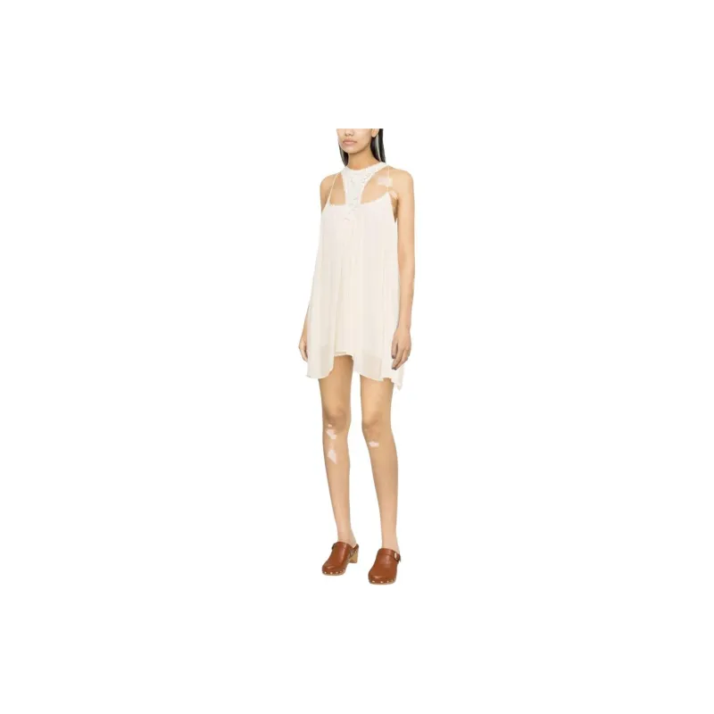ISABEL MARANT Laced Ruched Mini Dress-1