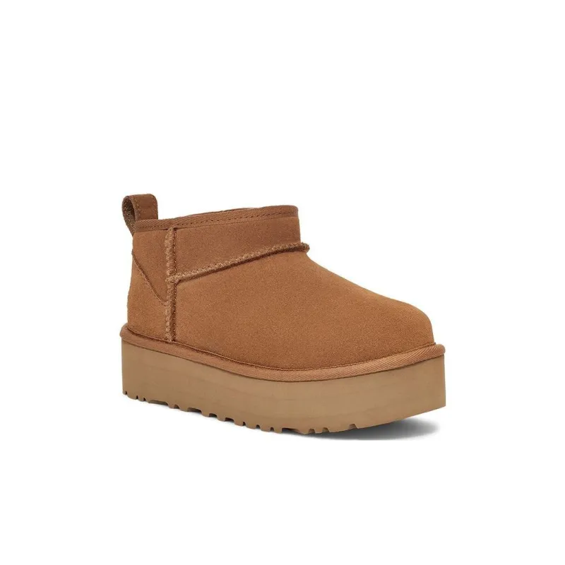 UGG Classic Ultra Mini Platform Boot Chestnut Kids-5