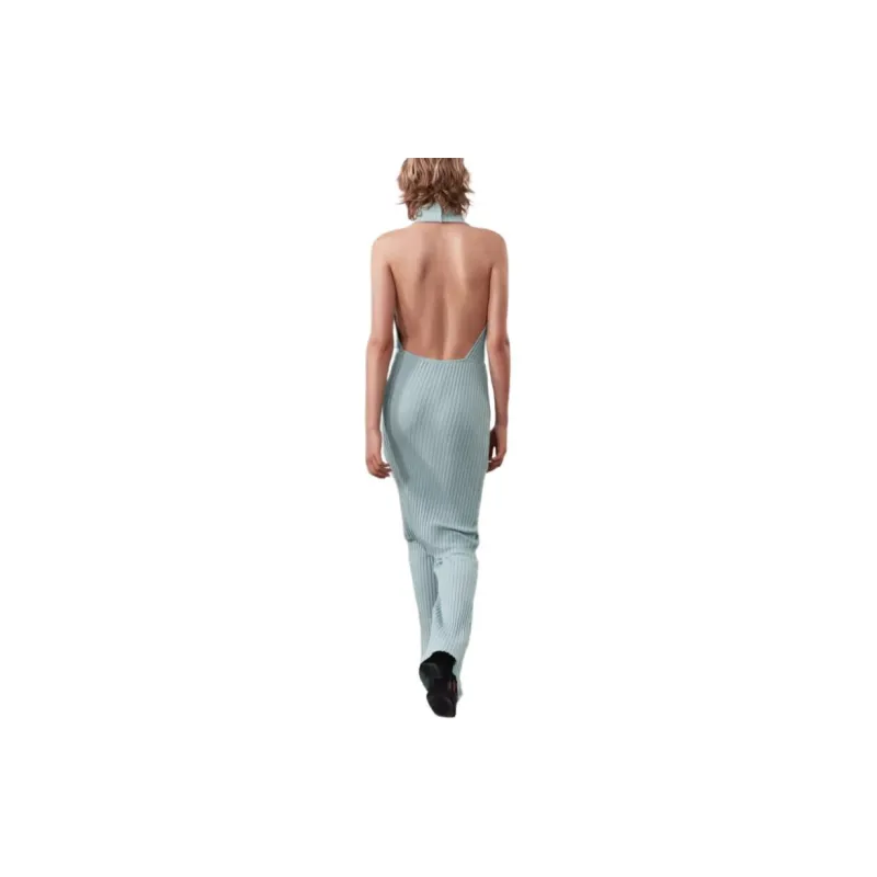 ZARA Slip Dress Women's Blue/Gray-3