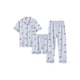 310 Letter Gray Short-Sleeved Set