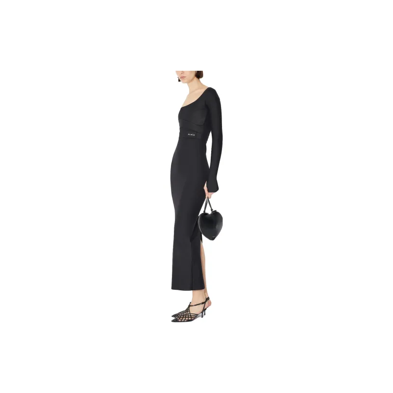 Alaia Long-Sleeved Dresses Women's Black-3