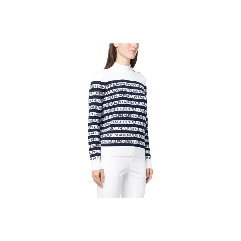 Lauren Ralph Lauren Striped Mock neck Jumper-3