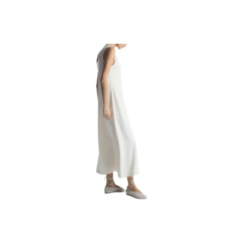 COS SS24 Sleeveless Dress Women's White-2