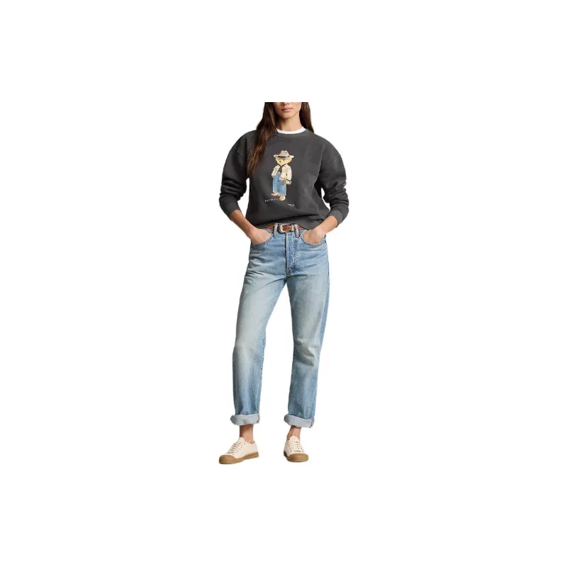 Polo Ralph Lauren FW24 Sweatshirt Women's Pebble Black-1