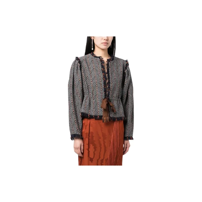Ulla Johnson Ames Herringbone Tweed Jacket-7