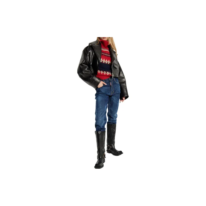 DSQUARED 2 Straight Leg Skinny Cut Jeans-1