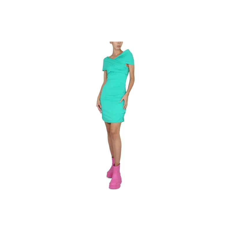 MSGM Off Shoulder Mini Dress-2
