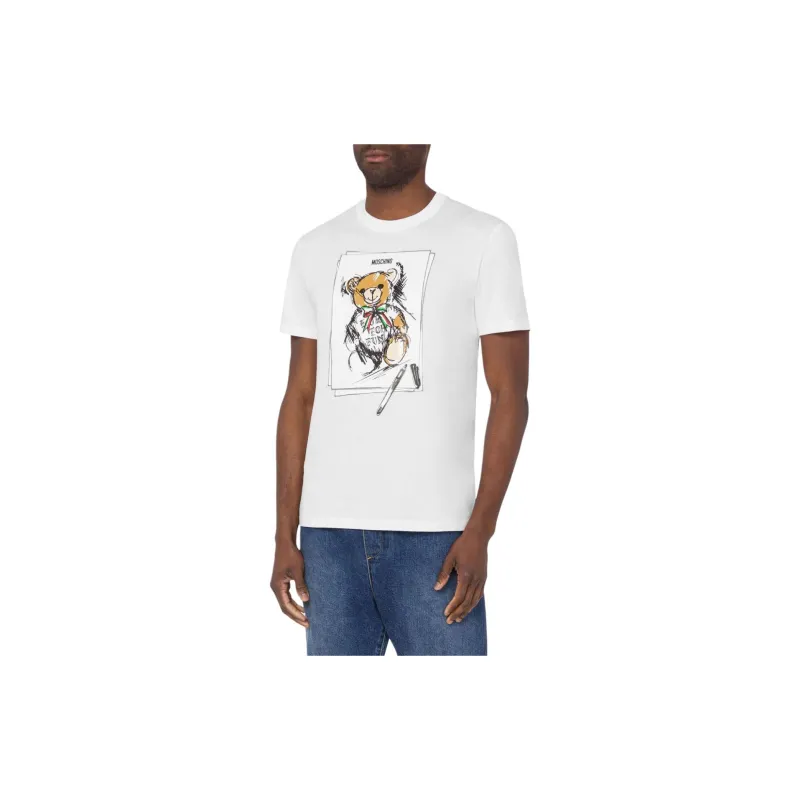 MOSCHINO Teddy Bear Printed Crewneck T Shirt-2