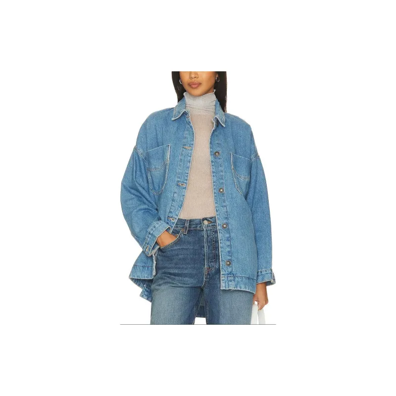 FREE PEOPLE Jackets Coats Women's Blue-2