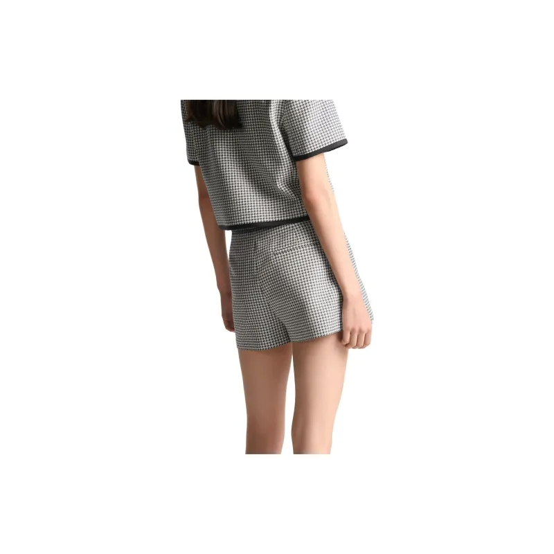 DIOR Casual Short Skirts Women's Black White-2