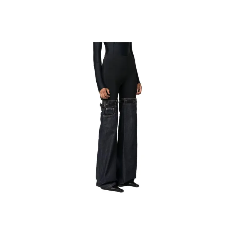 COPERNI Hybrid Denim Flare Trousers 'Black/Blue'-2