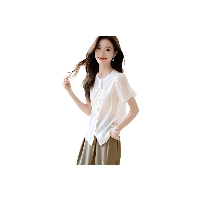 Mo Han Yi Mei Shirt Women's Ecru-1