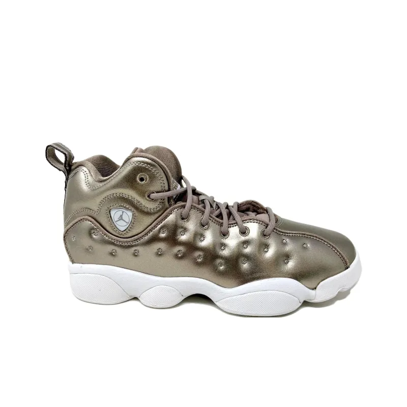 Jordan Jumpman Team II Cushioning, Wear Resistant Low Top Children's Basketball Shoes Gold Teenagers-1